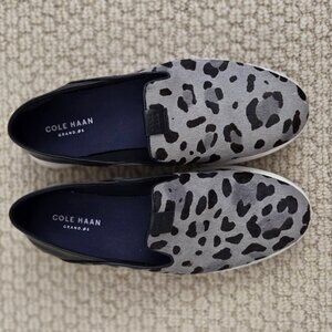 Cole Haan Grand. 0 S  Slip on Leopard Print Casual Shoes Size 6.5